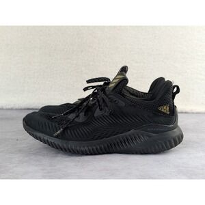 Adidas Alphabounce Mens Running Shoes Black Gold Metallic Sneakers Size 8 S356
